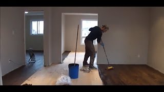 AF Wood Floors Installing Sanding and Staining a Hardwood Floor [upl. by Chemarin801]