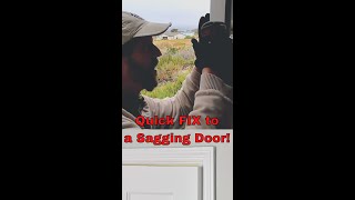 Fix a SAGGING Door EASY [upl. by Ylla989]