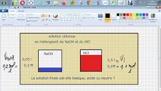 PHMétrie  Mélange de NaOH avec du HCl de concentrations et de volumes différents [upl. by Modestia745]