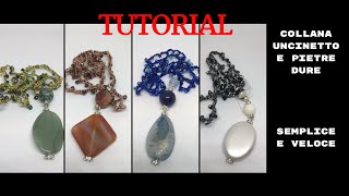 TUTORIAL COLLANA UNCINETTO CATENELLA [upl. by Spense657]