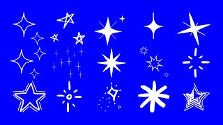 🔴 STARS DOODLES and SCRIBBLE Animation Overlay ➽ 22 Download link [upl. by France569]