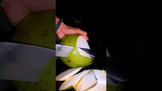 Amazingpeeling fresh coconuts at night with a knife asmr satisfying fruit [upl. by Odracir928]