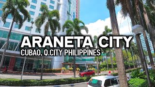 Walking Tour at ARANETA CITY  CUBAO Quezon City Philippines  A fresh New Look [upl. by Hueston]