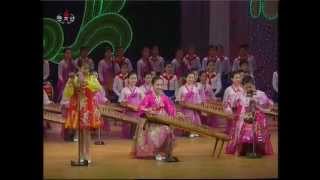 Concert Schoolchildren April 10 2012 DPRK Music [upl. by Annaitsirk]