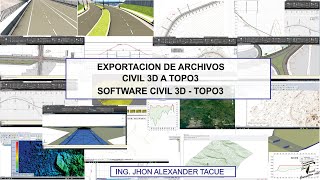 EXPORTACION CIVIL 3D A TOPO3 [upl. by Valora]