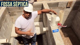 como fazer fossa séptica biodigestora com filtro anaeróbio vídeo 04 [upl. by Norad]