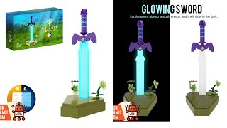 New The Legend of Zelda Master Sword Glowing Version w Base amp Korok Yahaha [upl. by Sharlene733]