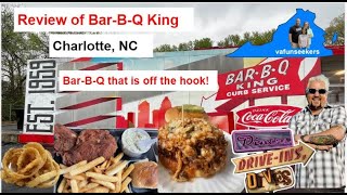 BBQ King Review Charlotte NC as Seen on Diners DriveIns amp Dives [upl. by Katha444]