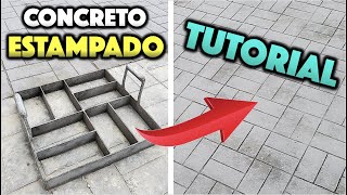 CONCRETO ESTAMPADO ¿Cómo se hace TUTORIAL PASO A PASO [upl. by Isabea768]