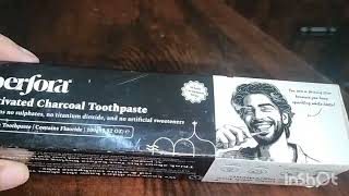 Perfora Activated Charcoal Toothpaste Review  Charcoal Toothpaste Uses and benefits [upl. by Potts]