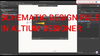 Altium Designer Tutorial 29 Schematic Design Rule in Altium Designer [upl. by Lewak]