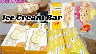 ASMR 咀嚼音 HäagenDazs Ice Cream Bar ハーゲンダッツアイスクリームバー 哈根達斯雪糕 하겐다즈 아이스크림바 먹방 EATING SOUND [upl. by Gristede]