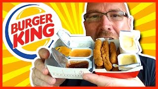 Burger King Chicken Fries Plus 6 Sauces Review and DriveThru Experience [upl. by Gahan94]