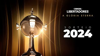 AO VIVO  SORTEIO FASE PRELIMINAR  CONMEBOL LIBERTADORES 2024 [upl. by Nyl]