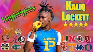 Kaliq Lockett Highlights  5 Star Prospect  The Next DeVonta Smith [upl. by Nnylaf]