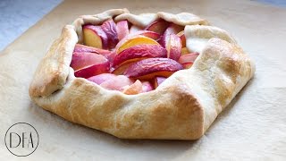 Peach Galette  Recipe Delicious Food Adventures [upl. by Butterworth857]