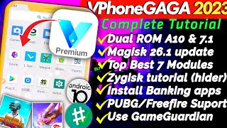 Full Guide  VphoneGaGa Gold latest Dual A71  A10  android 13 vphonegaga [upl. by Llehsyar]