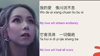 GEM TANG 鄧紫棋  GLORIA  歌词拼音  英语翻译  PINYIN  English Translation [upl. by Ahsekahs]