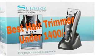 Surker Hair Trimmer with LED Display Unboxing and Hands on Review [upl. by Nnahtur]