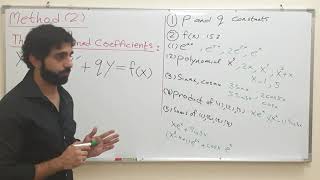 Chapter 3 Method 2  The Undetermined Coefficients  Part 1 شرح مفصل [upl. by Eyahs793]