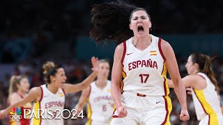 Spain China play to SHOWSTOPPING OT THRILLER in womens basketball  Paris Olympics  NBC Sports [upl. by Corrianne]