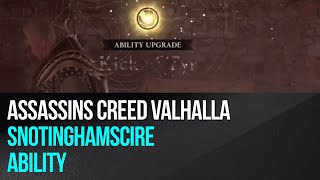 Assassins Creed Valhalla  Snotinghamscire  Ability [upl. by Senior]