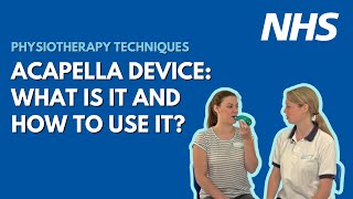 Acapella Device what is it and how to use it  Physiotherapy techniques  UHL NHS Trust [upl. by Notsua407]