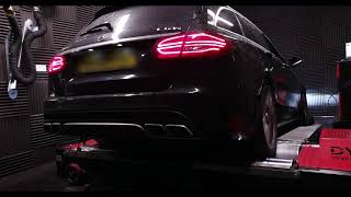 Mercedes C63s AMG Estate Stage 1 tuning with LOUD dyno [upl. by Taite608]