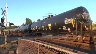 Train Meet at the Steilacoom Ferry Terminal Railroad Crossing [upl. by Mclain]