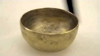 Tibetan singing bowl filled with liquid [upl. by Sancha663]