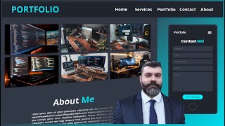 Crie seu Portfólio do Zero Passo a Passo  HTML CSS JavaScript  Site Responsivo parte 10 [upl. by Eecyal]