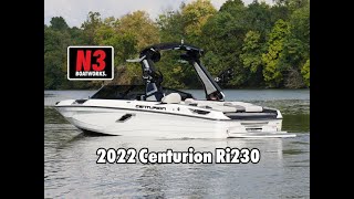 2022 Centurion Ri230  WhiteOnyx Black  On Water  N3 Boatworks [upl. by Cohlette]