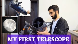 Unboxing Celestron Astromaster 130eq in Pakistan UrduHindi [upl. by Adnuhser265]