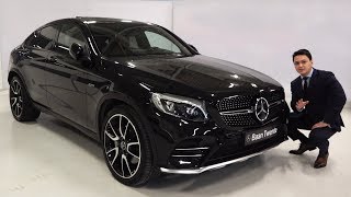 2018 Mercedes AMG GLC Coupe 4MATIC  FULL Review GLC43 Start Up Drive Interior Exterior [upl. by Ahsenal617]