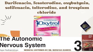 Darifenacin Fesoterodine Oxybutynin Oxytrol Solifenacin Tolterodine and Trospium Chloride [upl. by Jermayne]