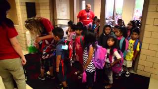 Round Lake School District 116 kindergarten students first day [upl. by Delsman]