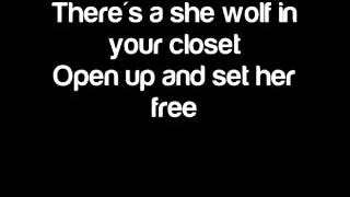 SHAKIRA  SHE WOLF  OFFICIAL  LYRICS ON SCREEN  HQ [upl. by Rheingold]