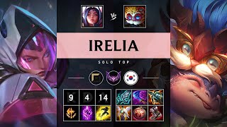 Irelia Top vs Heimerdinger Unstoppable  KR Master Patch 1420 [upl. by Lantz]