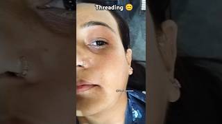 Customer 😇ytshorts eyebrows shortsvideo threading [upl. by Alrats]