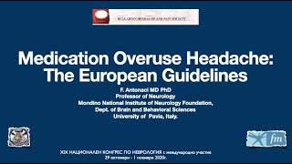 Medication Overuse Headache European Guidelines on behalf of the European Academy of Neurology [upl. by Weisler]