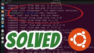 Command nvm not found SOLVED in Ubuntu Linux When Installing Node JS [upl. by Yahsal379]