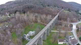 Starrucca Viaduct Flyover [upl. by Arahat]