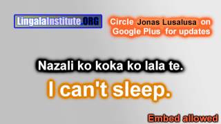 How to say I cant sleep in Lingala Nazali kokoka ko lala te [upl. by Anawit]