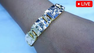 Learn how to make an 18k gold hollow bracelet 🔥🔨 gold18k viral video goldstyle jewellry [upl. by Anastas]