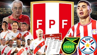 CONFIRMADO NUEVOS CONVOCADOS a SELECCIÓN PERUANA vs PARAGUAY y JAMAICA RUMBO a COPA AMERICA 2024 [upl. by Etteuqaj]