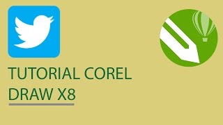 How to make Twitter Logo Tutorial CorelDRAW [upl. by Enirhtac]