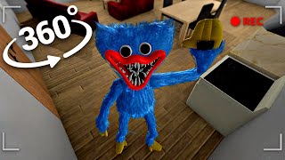 360 Video Huggy Wuggy Breaks into Your House  Camera shot Huggy Wuggy [upl. by Eisele65]