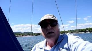 Sailing my Allied 36 off the mooring single handed [upl. by Torto]