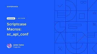 Scriptcase Macros scaplconf  Allows you to modify the property of the application [upl. by Nattirb412]