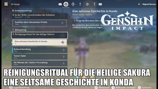 Eine seltsame Geschichte in Konda  Weltauftrag amp Puzzle Guide  Genshin Impact [upl. by Naoj954]